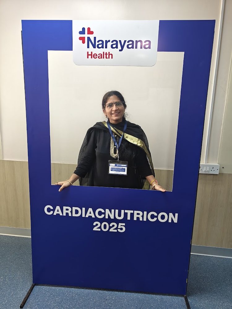 Dr. Kaushal at the Narayana Health CardiacNutricon 2025 frame